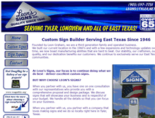 Tablet Screenshot of leonssignsinc.com